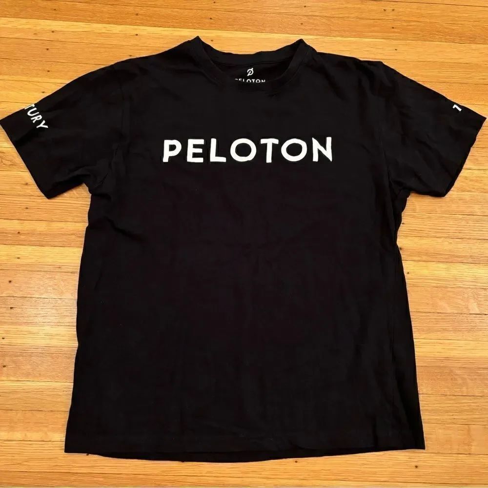 Peloton black short sleeve tee shirt